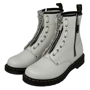 Dr. Martens 1460 Twin Zip White Sendal 27624100 Women's Sz 10 Boots